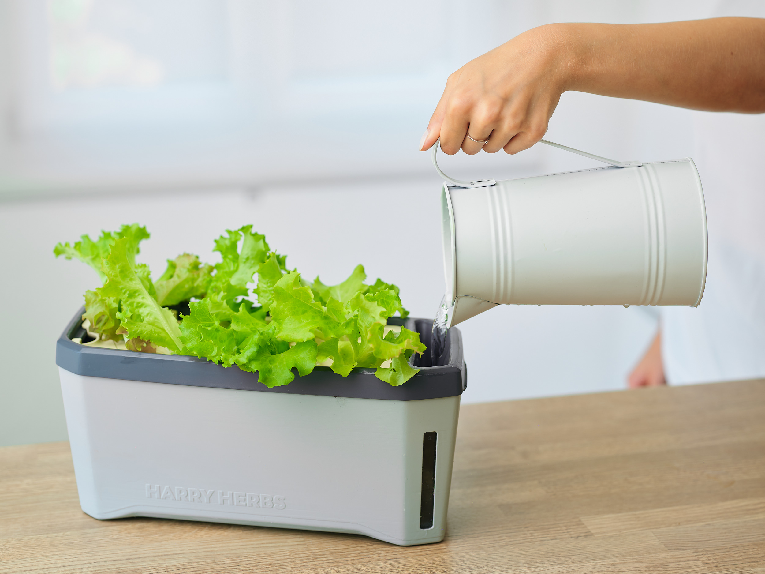 Samozavlažovací kvetináč na bylinky jednoduché polievanie